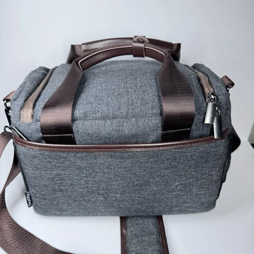 SmallRig Camera Bag Case Gray Padded DSLR Travel‎ Adjustable Strap